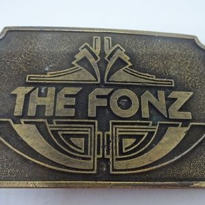 The Fonz Brass Belt Buckle
